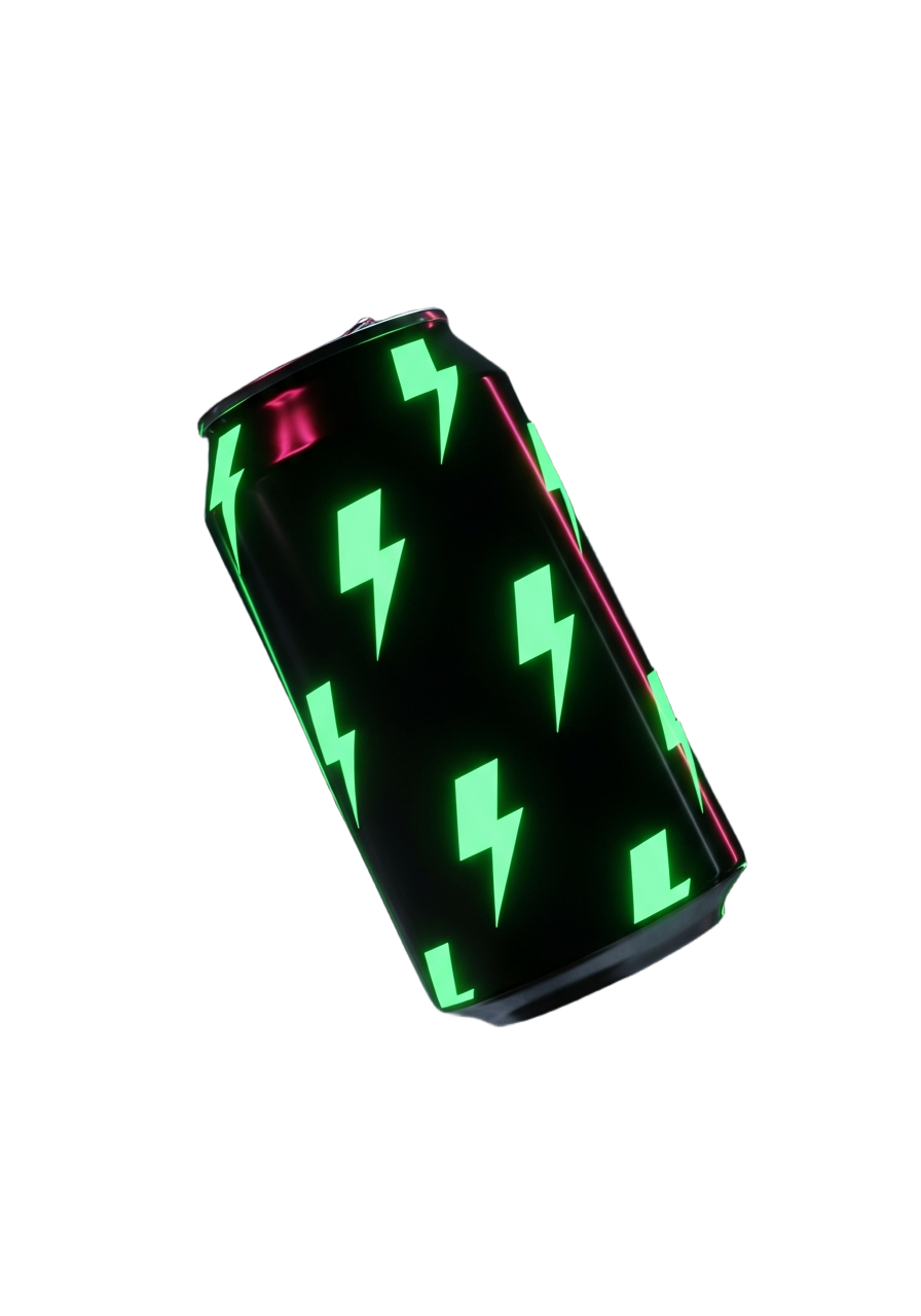 Electric Lime Energy Drink Can