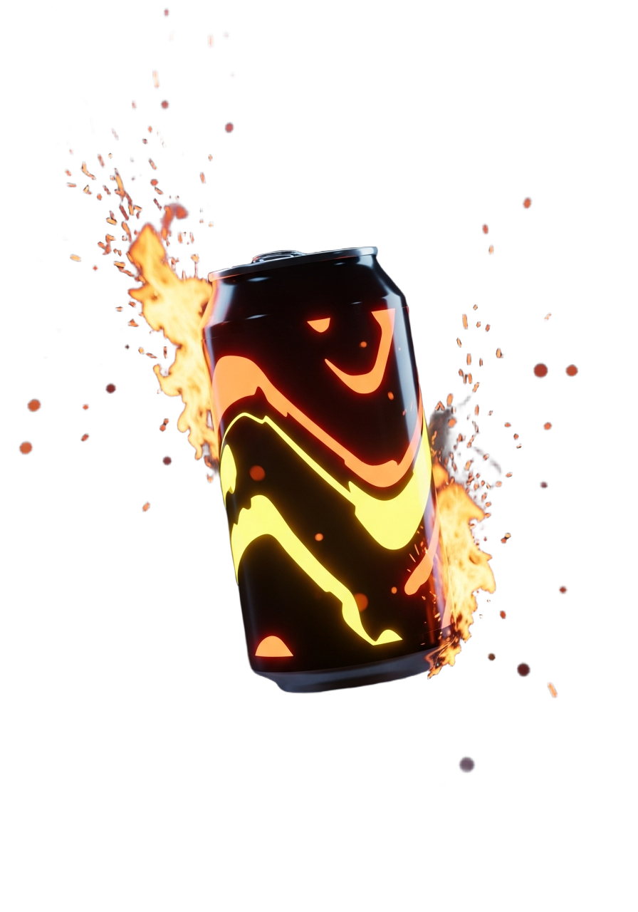 Solar Flare Energy Drink Can